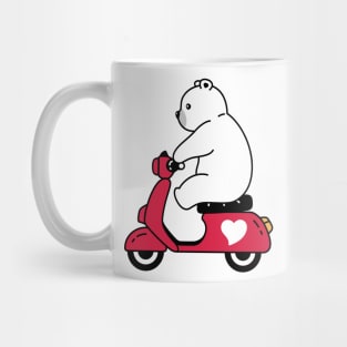 Cute Bear On Motorcycle Mug